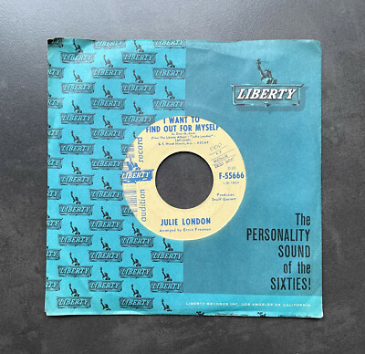 7'' Julie London - I Want To Find Out For Myself - US Liberty Promo