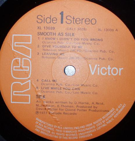 Silk - Smooth As Silk (LP, Album) - Picture 3 of 3