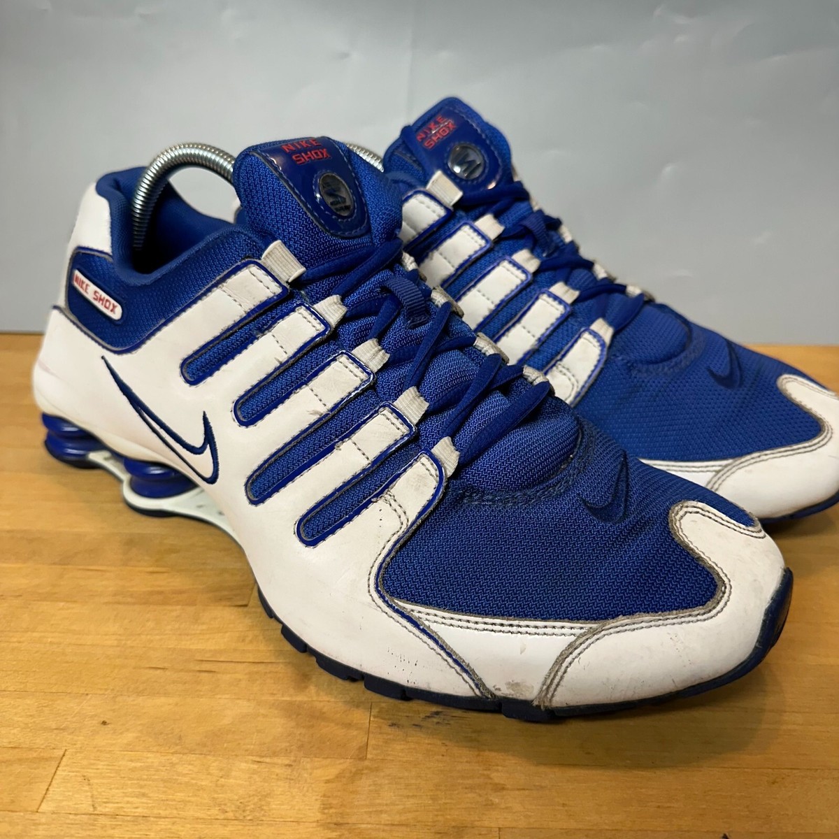 Nike Shox NZ Royal Blue White Mens Running Shoes 378341-404