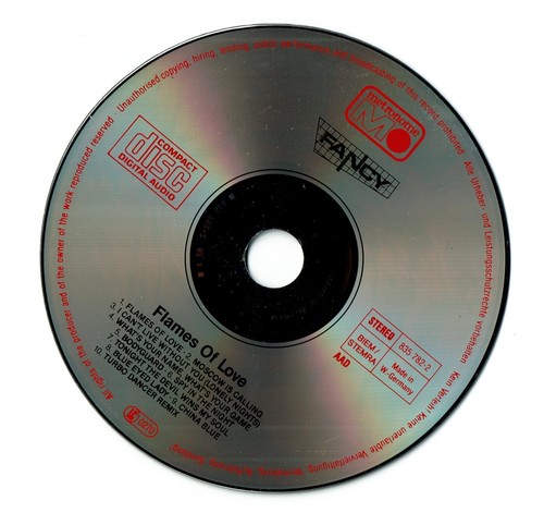 Fancy - Flames Of Love - CD © 1988 - Picture 3 of 3
