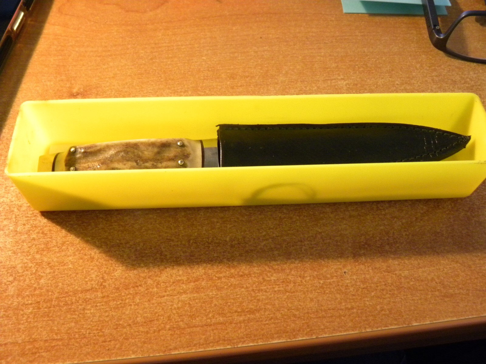 Vintage Puma Handarbeit 3573 Stag Boot Knife Solingen Germany w/leather