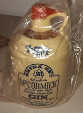 MCCORMICK "EXTRA DRY- DISTILLED FROM GRAIN/DISTILLRD LONDON GIN" jug with cork.