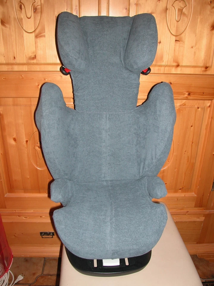 EKO Sommerbezug Schonbezug Frottee f. Cybex Solution M, M-Fix, S-Fix, M SL dunkelgra