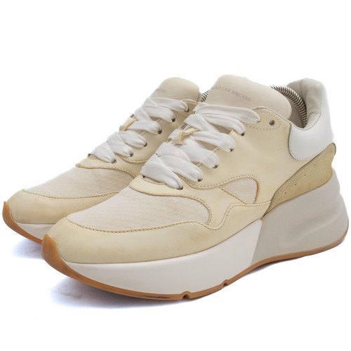*No Tariff* ALEXANDER McQEEN Joey Leather Sneakers Size: 8.5