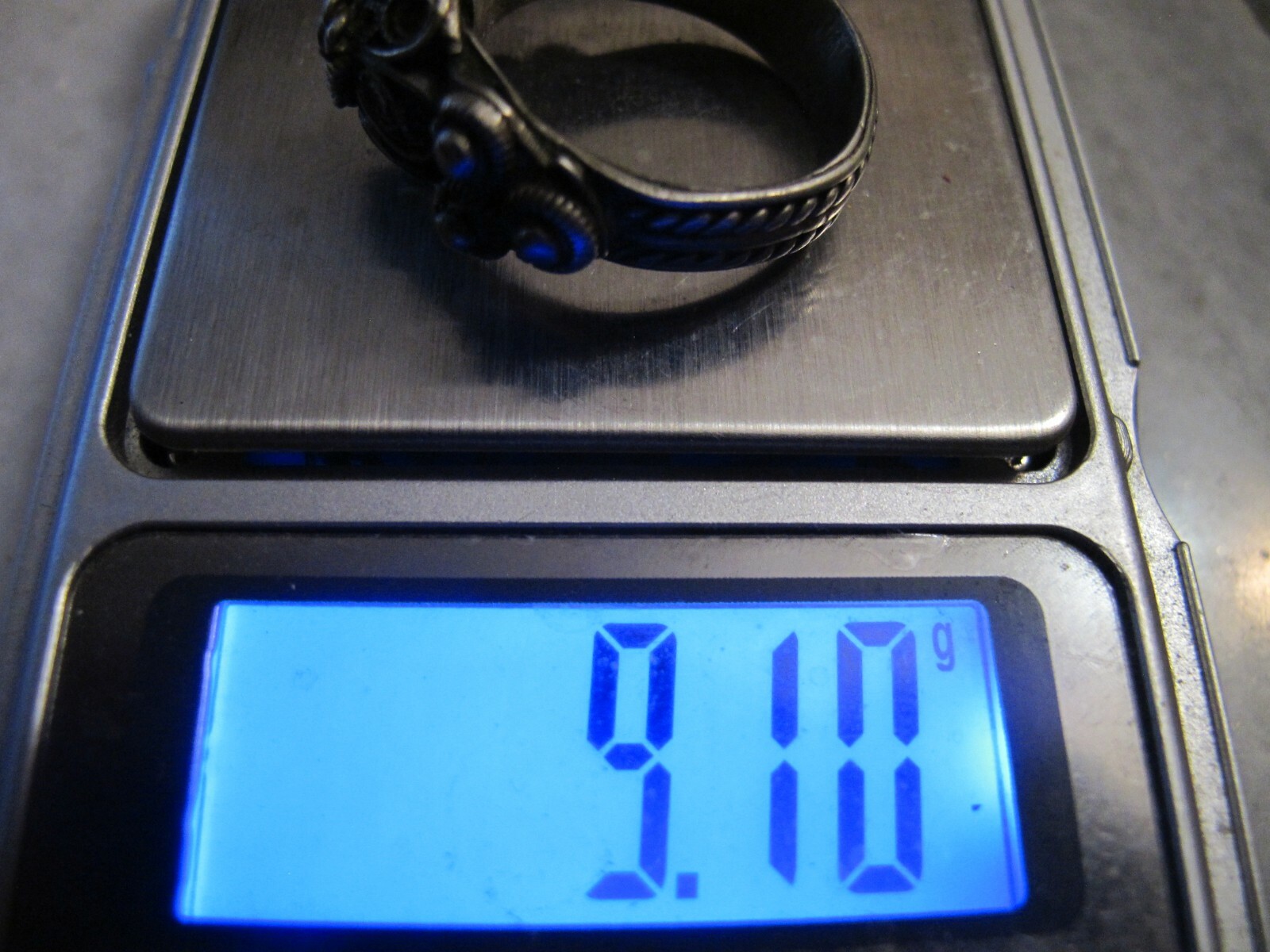 Rare Antique Alloy Silver Filigree Byzantine, Pre\ Ge… Gem