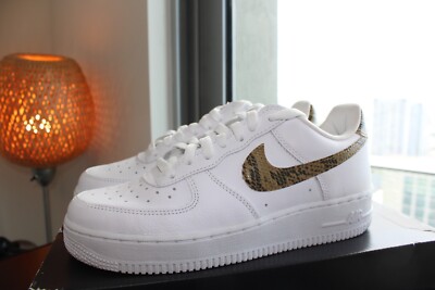 Nike Air Force 1 Low Retro PRM QS Ivory Snake White Gold AO1635