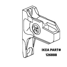 IKEA UTRUSTA MAXIMERA Drawer Front Connectors 2 Pack - 126888