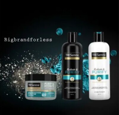 Tresemme PURIFY & HYDRATIS Shampoo Conditioner & Kopfhautpeeling für fettiges Haar