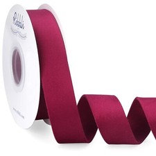 Burgundy Velvet Ribbon Double Faced 1 Inch 10-Yard Spool Burgundy Ribbon Use ...