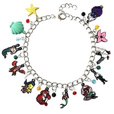 Disney Little Mermaid Colored Charm Bracelet