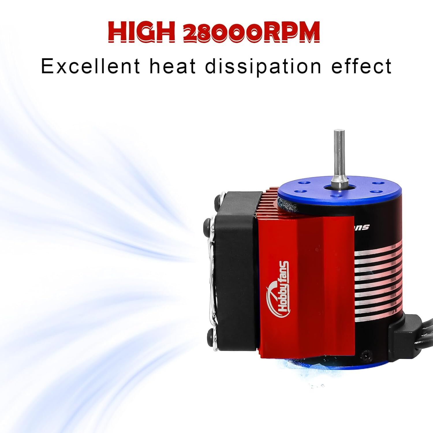 Hobby Fans RC Cooling Fan RC Car 40mm Motor Fan with Heatsink for RC