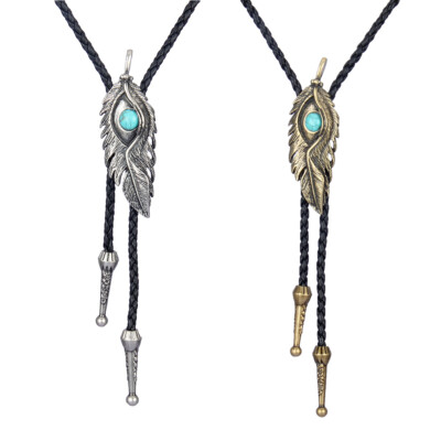 Bolo Tie mit Verstellbar Retro Anhänger Halskette Halsband Cowboy Schmuck