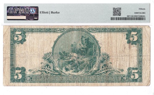 $5 1902 PB ANDALUSIA Alabama AL 🇺🇸 Mega Rare! 🇺🇸 PMG 15! 🇺🇸 - Picture 2 of 2