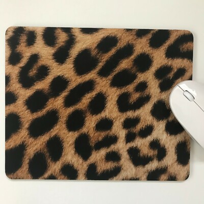 Mauspad Laptop Schreibtisch Büro Leopardenfell Made in UK Größe wählbar