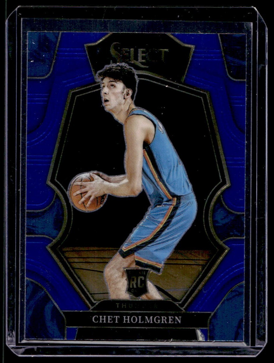 2022-23 Panini Select Retail Chet Holmgren Premier Level RC #196 Thunder