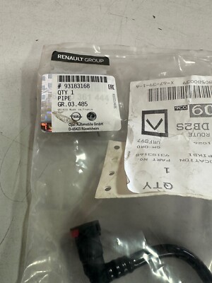 Genuine OE Vauxhall Diesel Return Pipe - 93183168 for sale online 
