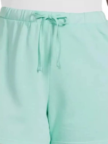 Terra and Sky Women's Plus Pull On Knit Shorts W/Pockets Mint Green 3X (24W-26W) - Picture 3 of 5