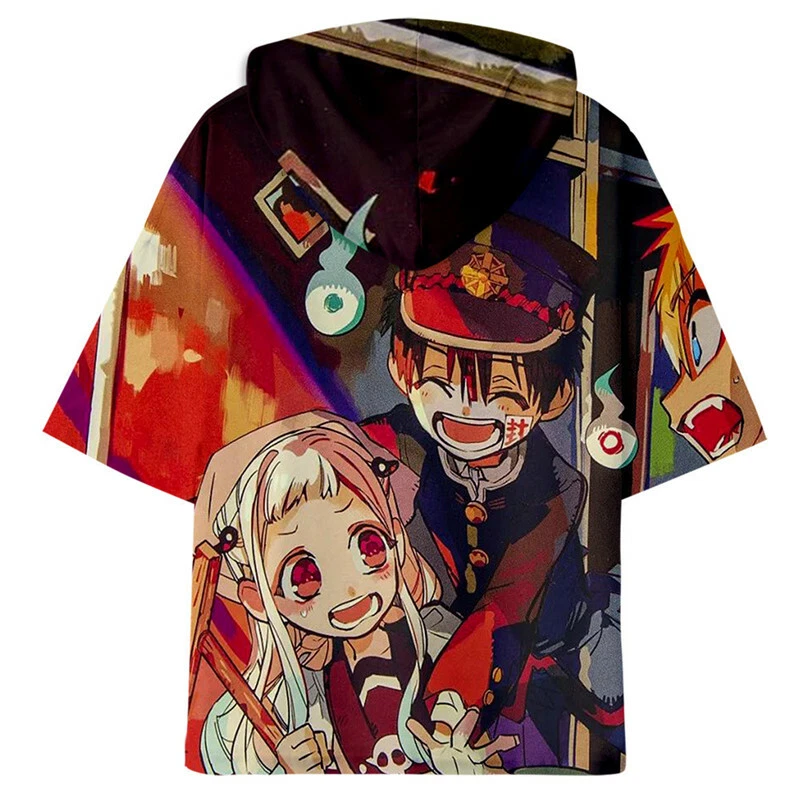 Anime Toilet-Bound Hanako-kun Shirt Hoodie Unisex Adult Casual Hooded T-Shirt
