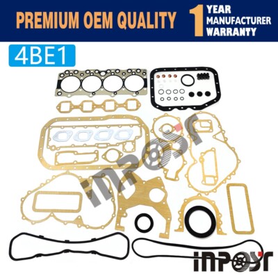4BE1 Full Gasket Set for Isuzu 4BE1 NPR NKR NHR NQR Truck Loader etc