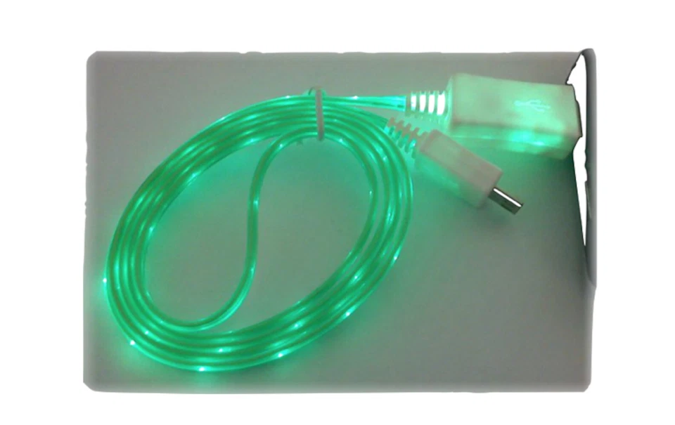 LOT ROPE LIGHT LED 3ft data charger power cables FOR UNIVERSAL micro USB ANDROID - Image 4 of 4