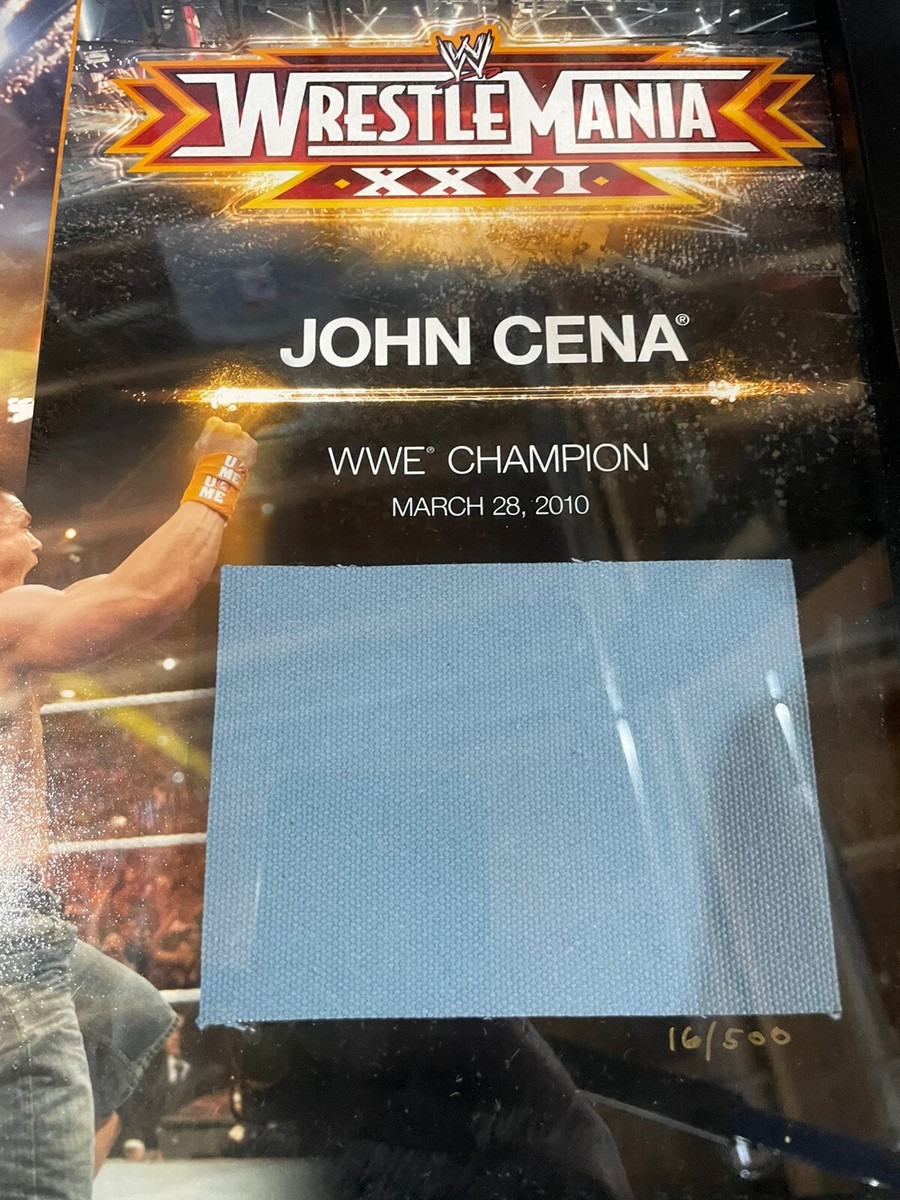WWE John Cena Wrestlemania 26 signed plaque | eBay WWE John Cena Wrestlemania 26 signed plaque | eBay