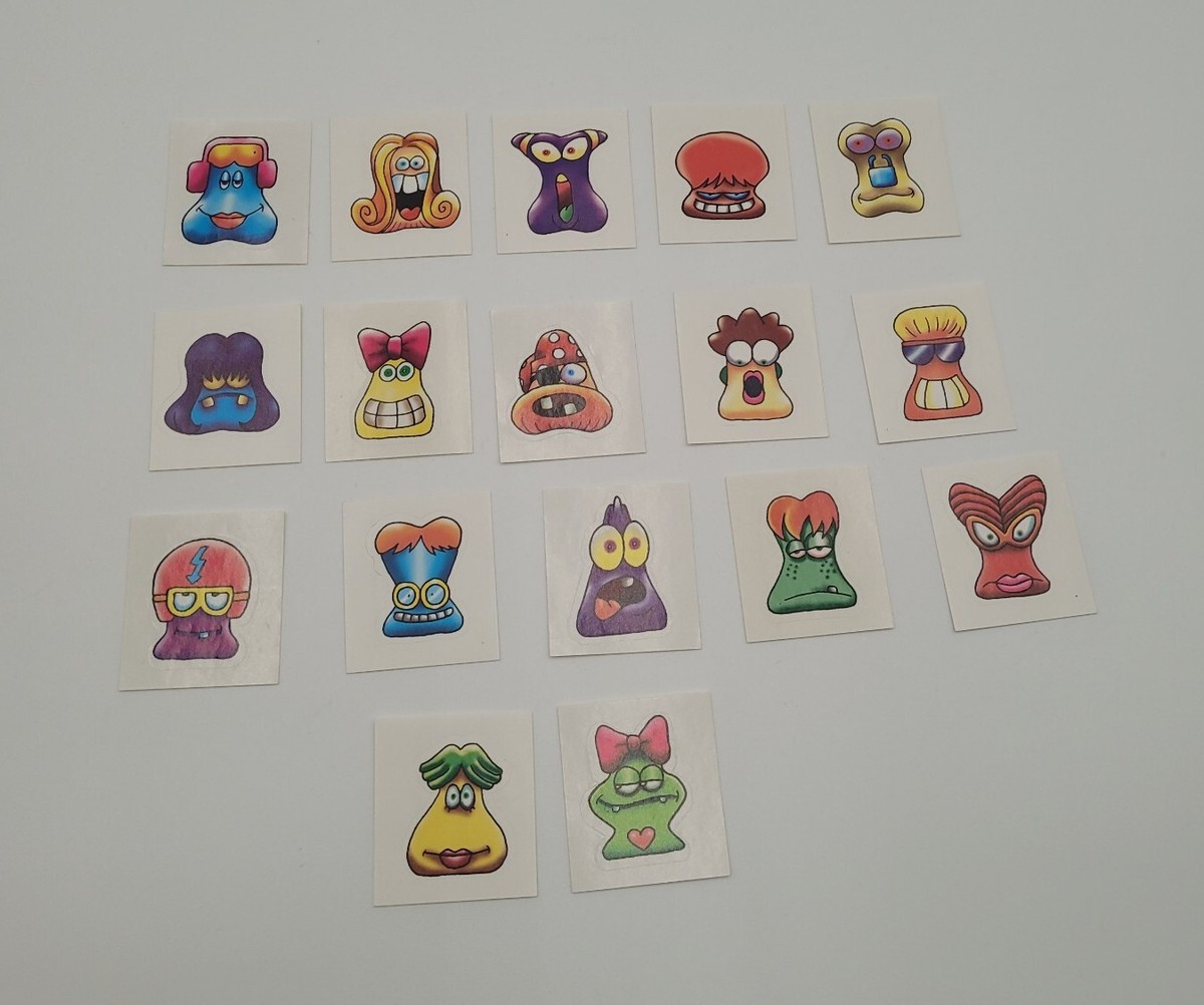 Vintage Original Gogos Crazy Bones Sticker Lot Of 17 Unused | eBay