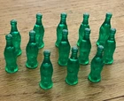 Set of 12 Vintage Plastic Coca-Cola Coke Bottles - Miniature Toy Collectibles