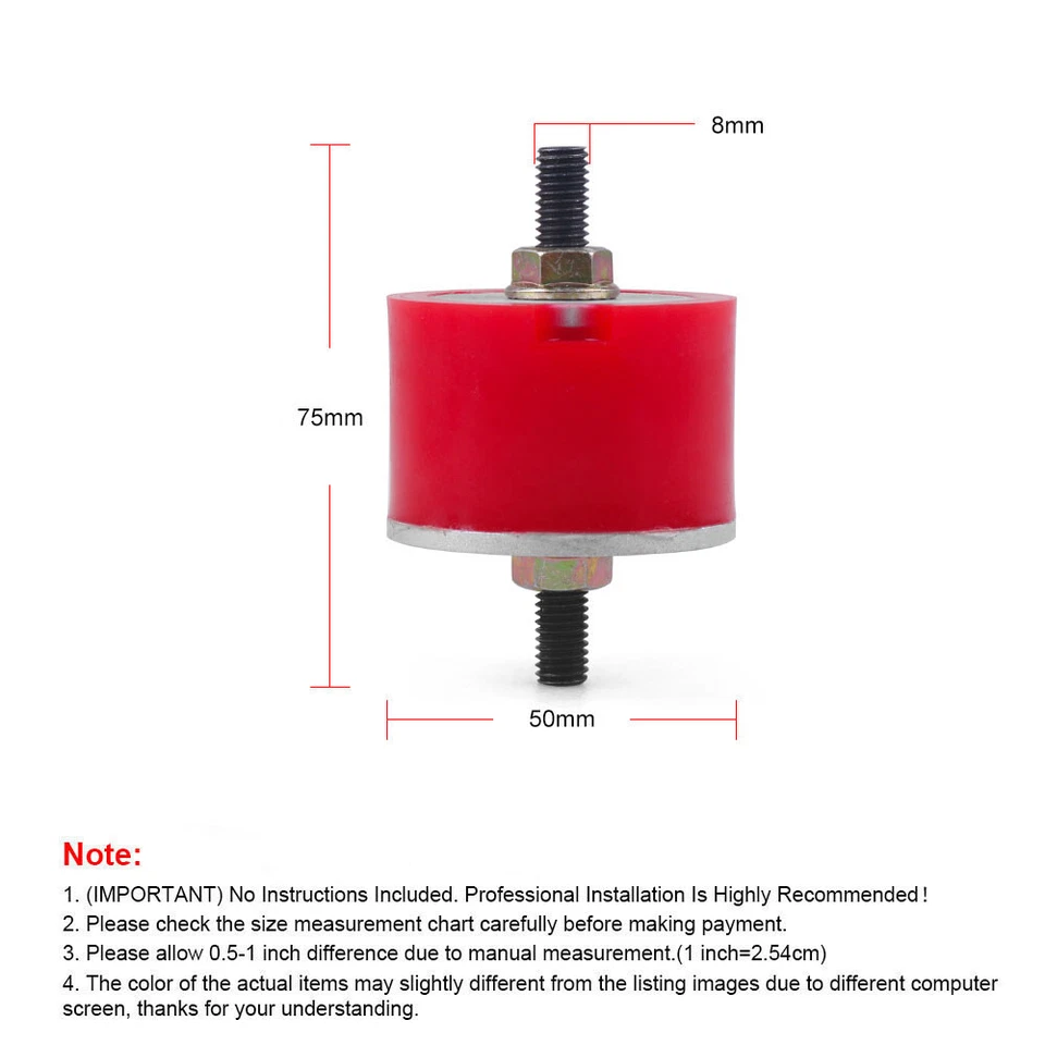 For BMW E36 E46 E90 E92 Billet Solid Poly Transmission Mounts OEM Replacement - Image 2 of 4