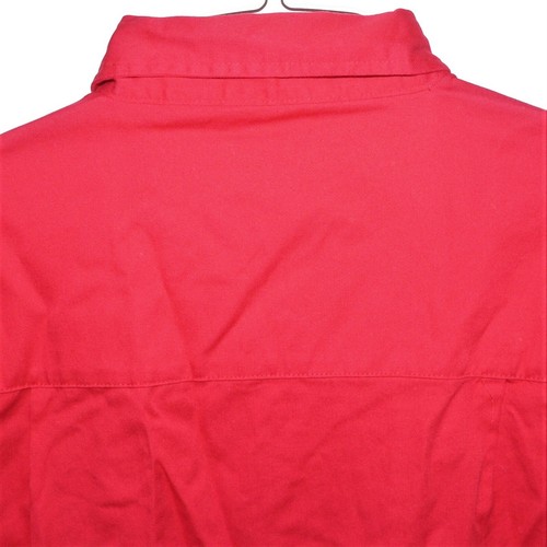 MEN'S 'BLUE GENERATION' RED UNIFORM WORKSHIRT ~ Size M~ New With Tags / NWT L/S - Picture 8 of 11