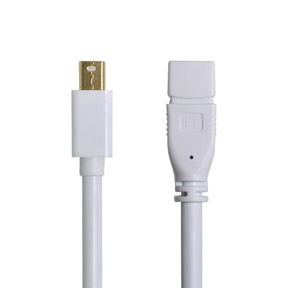 USA Mini Displayport Male to Mini DP Female 1.8M Extension Cable for Apple LED - Image 2 of 4