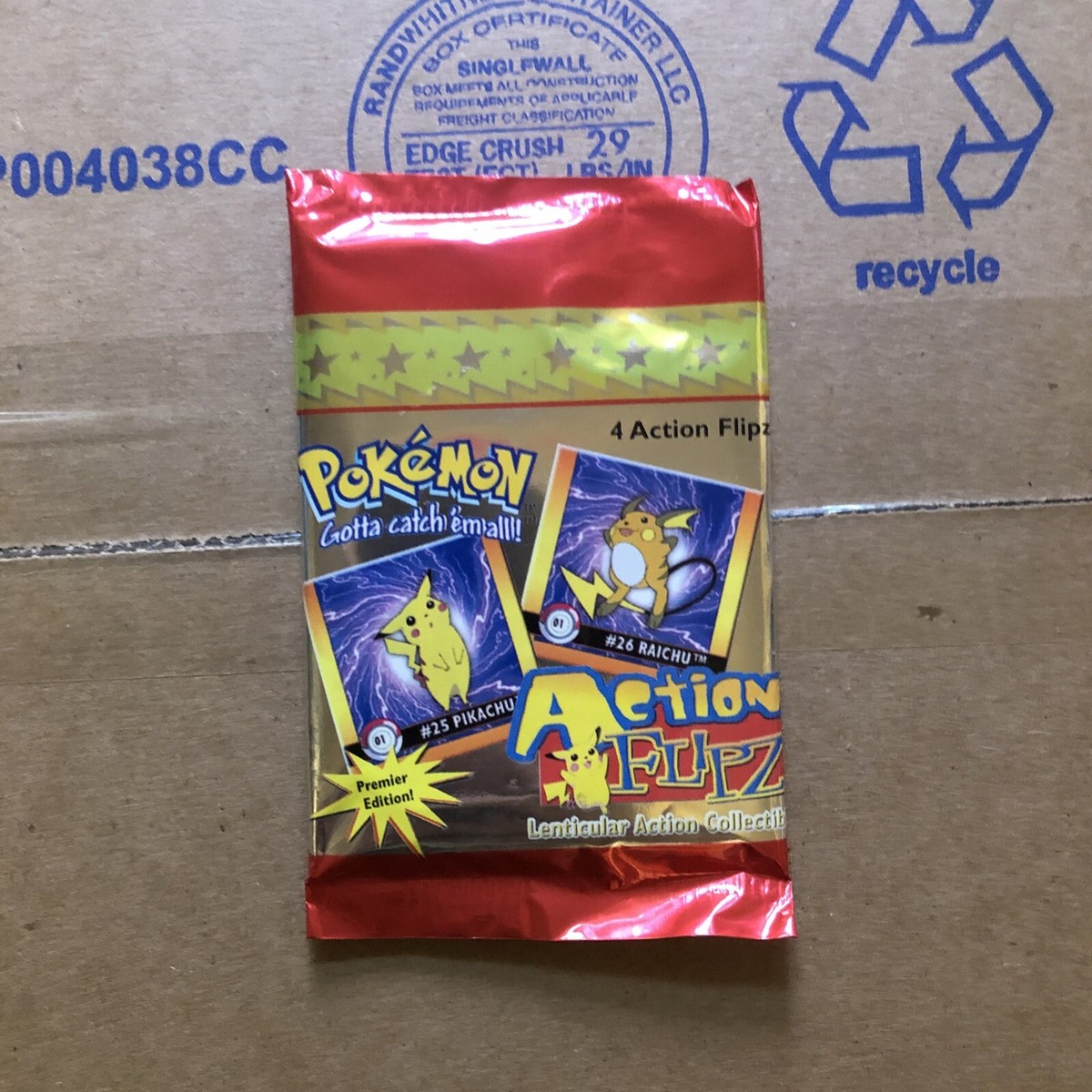 Pokemon Action Flipz Premier Edition 4 Cards 1999 Sealed Pokemon Action Flipz Premier Edition 4 Cards 1999 Sealed