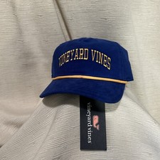 Vineyard Vines Adjustable Blue Gold Cord Corduroy Boys/Girls/Unisex Hat/Cap