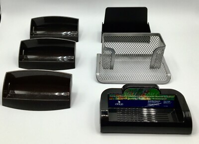 6 assorted business card holders from 23 years ago barely used.