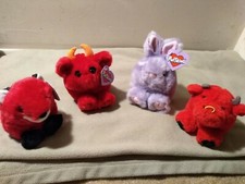 Puffkins Lot of 3 Bundle Fox, Red Bull, Devil NO BUNNY