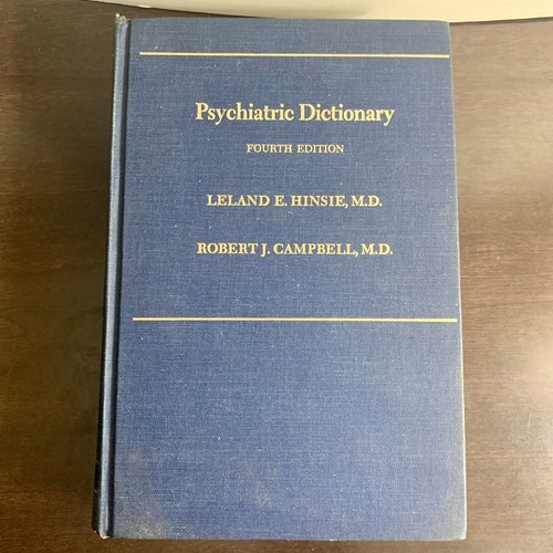 PSYCHIATRIC DICTIONARY (OXFORD MEDICINE PUBLICATIONS) By Leland E. Hinsie M D - Picture 7 of 14