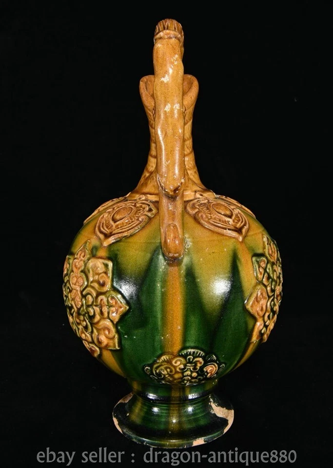 Tetera tetera Fengshui Phoenix cerámica Tang Sancai antigua dinastía china de 12" Foto 2 de 4