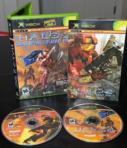 Halo 2 Multiplayer Map Pack (Microsoft Xbox, 2005) Tested Complete + BOTH DISCS