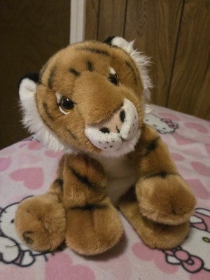 Wildlife Tree Tiger Plush Stuffed Animal 12'' Soft Cuddly Brown White Striped