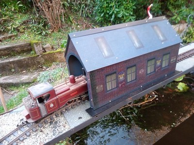 Spur G Gartenbahn Gebäude Lok Laufschuppen 1:22,5