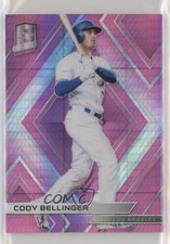 2018 Panini Chronicles Spectra Neon Pink Prizm 10/75 Cody Bellinger #3 2x6