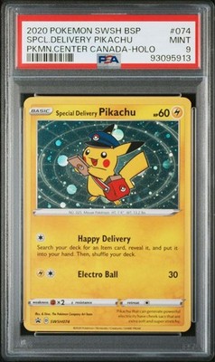 【psa9】スペシャルデリバリー ピカチュウ Delivery Pikachu PSA 9 Pokemon Card Special Delivery Pikachu Canada Exclusive Promo