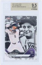 Brenton Doyle Colorado Rockies 2025 Topps Lou Gehrig Day #LGD-SH BGS 9.5 Card