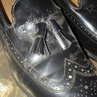 PRICE DROP Johnston & Murphy Black Leather Tassele Wingtip Loafer Men's 11 D/B — photo 2