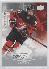 2021 Upper Deck Team Canada Juniors Jersey Victoria Bach #52 2o7
