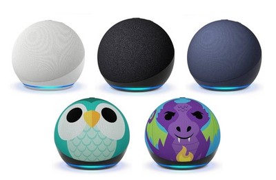 Amazon Echo Dot 5. Gen Smart Lautsprecher  Weiß, Schwarz, Blau, Eule, Drache NEU