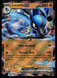 Lucario ex 051/131 SV: Prismatic Evolutions Double Rare Holo