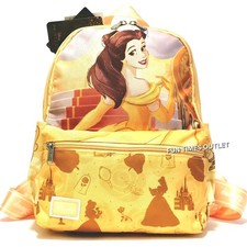 Disney Beauty And The Beast 13" Backpack Purse Princess Belle Carry All Bag New