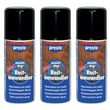 Epoxy Rostumwandler-Spray Presto Stop 3x 150ml Grundierung Rostschutz Epoxydharz