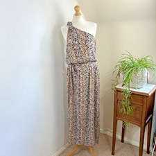 Marks & Spencer Beachwear Dress Maxi UK 22 Apricot Off Shoulder Beach Holiday