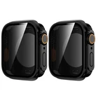 2-Packs Hard PC Anti-Peep Watch Case For Apple Watch Series 11 10 9 8 7 SE Cover